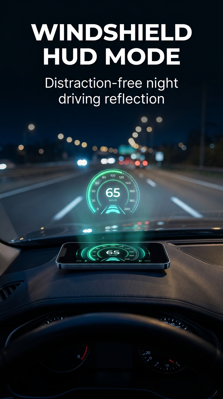 Windshield HUD Night Projection