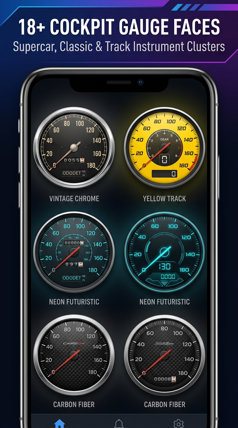Speed Tracker Customization Gallery